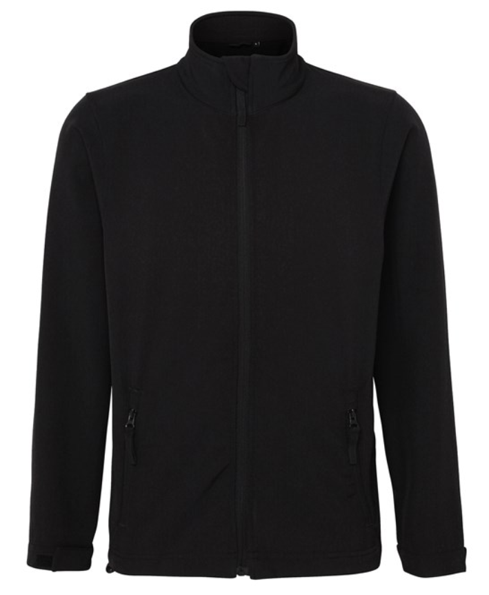 3 Layer Waterproof fleece lined soft shell jacket, with logo embroidered to front.