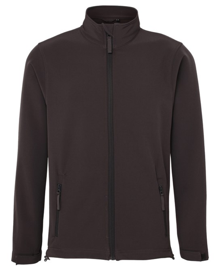 3 Layer Waterproof fleece lined soft shell jacket, with logo embroidered to front.